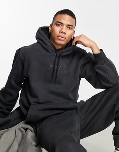 Окрашенный худи черного цвета adidas Originals "Premium Sweats"-Черный цвет