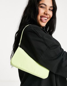 Лаймовая узкая сумка на плечо в стиле 90-х ASOS DESIGN-Зеленый цвет