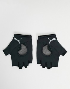 Черные перчатки без пальцев PUMA Training-Черный цвет