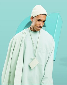 Плотный oversized-свитшот выбеленного зеленого цвета с карманами (от комплекта) ASOS DESIGN-Зеленый цвет