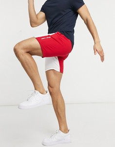 Темно-синие спортивные шорты свободного кроя в стиле колор блок Tommy Hilfiger Performance-Темно-синий