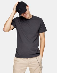 Серая классическая футболка Topman-Серый