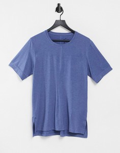 Синяя футболка Nike Yoga-Темно-синий