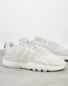 Белые кроссовки adidas Originals Nite Jogger Winter-Белый