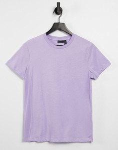 Лавандовая футболка из органического хлопка с круглым вырезом ASOS DESIGN Ultimate-Сиреневый