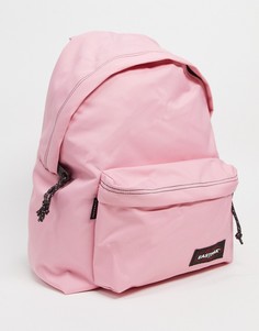 Уплотненный рюкзак в полоску с принтом глобуса на черном фоне Eastpak Pakr-Розовый цвет