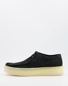 Черные мокасины Clarks Originals Wallabee-Черный цвет