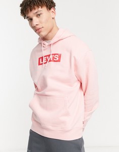 Худи свободного кроя пудрово-розового цвета с логотипом Levis Youth-Розовый цвет Levis®