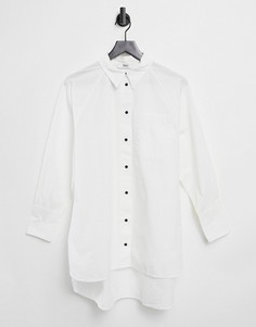 Белая удлиненная oversized-рубашка Only-Белый