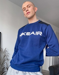 Темно-синий свитшот с круглым вырезом Nike Air