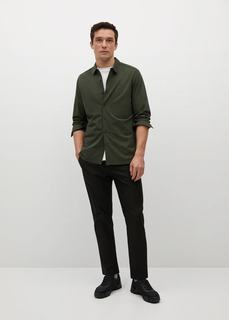 Технологичная струящаяся рубашка slim-fit - Houston Mango