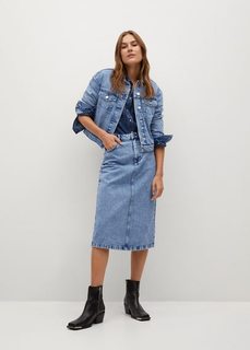 Куртка из денима среднего тона - Moni Mango