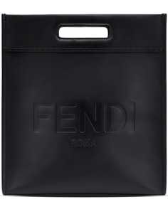 Fendi сумка-тоут N-S с тисненым логотипом