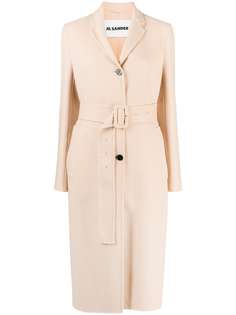 Jil Sander кашемировое пальто с поясом