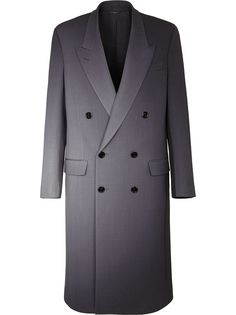 Fendi двубортное пальто с градиентным эффектом