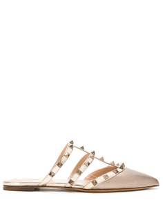 Valentino Garavani мюли Rockstud на плоской подошве