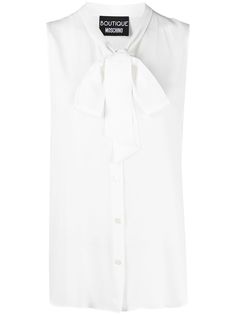 Boutique Moschino блузка без рукавов с бантом