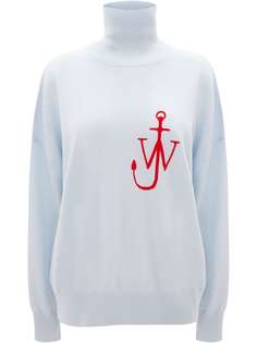 JW Anderson жаккардовый джемпер с логотипом Anchor