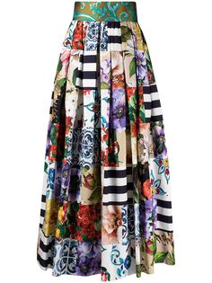 Dolce & Gabbana юбка в технике пэчворк