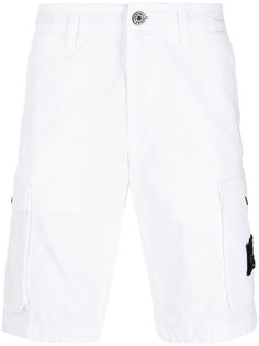 Stone Island брюки чинос с нашивкой-логотипом