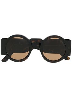 Tom Ford Eyewear круглые солнцезащитные очки Havana
