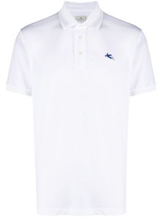 Etro рубашка поло с короткими рукавами и логотипом
