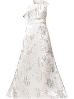 Tadashi Shoji жаккардовое платье без бретелей