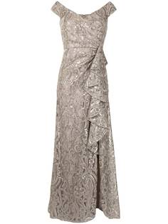 Tadashi Shoji платье Audre с эффектом металлик