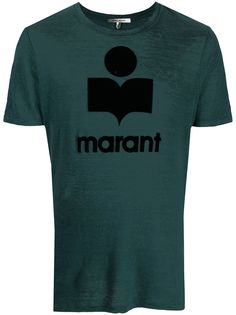 Isabel Marant футболка с аппликацией логотипа