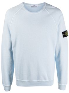 Stone Island толстовка с нашивкой-логотипом