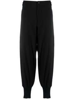 Yohji Yamamoto зауженные брюки с низким шаговым швом