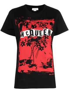 Alexander McQueen футболка с графичным принтом