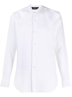 Z Zegna рубашка с воротником-стойкой