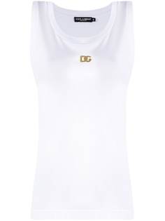 Dolce & Gabbana топ без рукавов с пряжкой DG