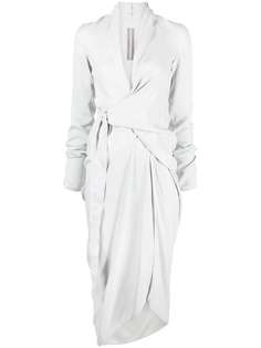 Rick Owens платье с запахом и сборками