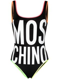 Moschino слитный купальник с логотипом