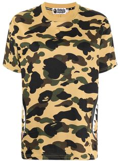 A BATHING APE® футболка Shark с камуфляжным принтом