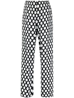 MM6 Maison Margiela брюки широкого кроя в горох