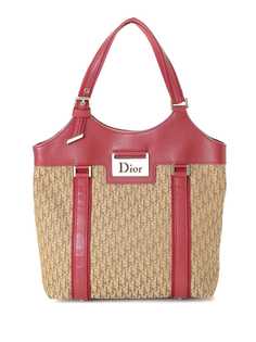 Christian Dior маленькая сумка-тоут pre-owned с узором Trotter