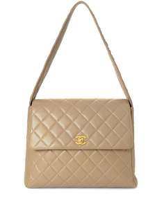 Chanel Pre-Owned стеганая сумка на плечо