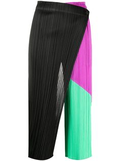 Pleats Please Issey Miyake укороченные брюки с завышенной талией