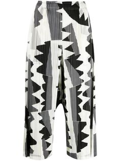 Pleats Please Issey Miyake плиссированные широкие брюки с завышенной талией