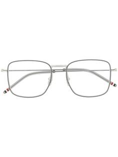 Thom Browne Eyewear очки в квадратной оправе с полосками RWB