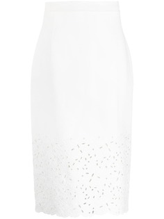 Ermanno Scervino юбка миди с вышивкой