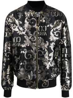 Versace Jeans Couture жаккардовая куртка с узором Logo Baroque