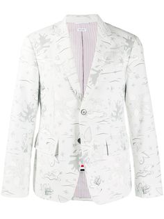 Thom Browne пиджак с принтом Hawaiian