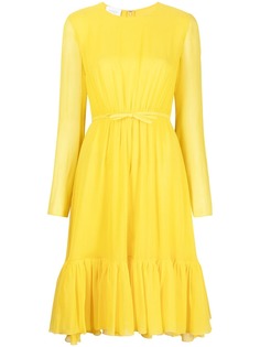 Giambattista Valli шифоновое платье с бантом