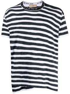 Maison Flaneur полосатая футболка с асимметричным подолом