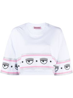Chiara Ferragni укороченная футболка с логотипом
