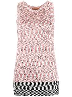 Missoni топ без рукавов с абстрактным узором
